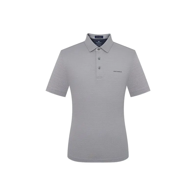 SAINT ANGELO Polo Shirts Unisex Pearl Gray-0