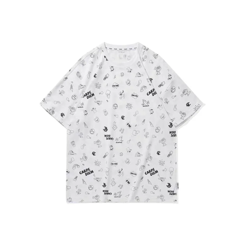 QIAODAN T Shirt Men's Black/Jordan White Print-0