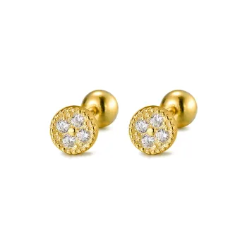 AIDIER 999 Fine Silver Stud Earrings Women's