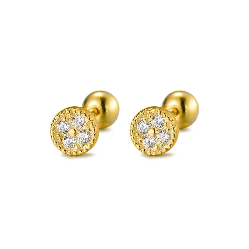 AIDIER 999 Fine Silver Stud Earrings Women's-0