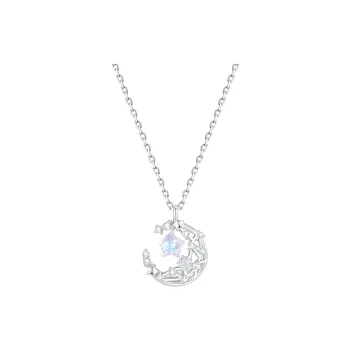 TWINKLE ANGEL 925 Sterling Silver Necklaces Women's