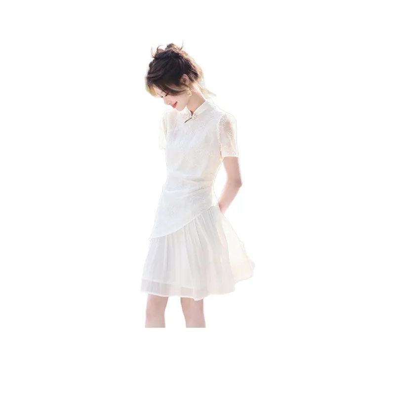 Mo Han Yi Mei Short Sleeved Dress Women's-1