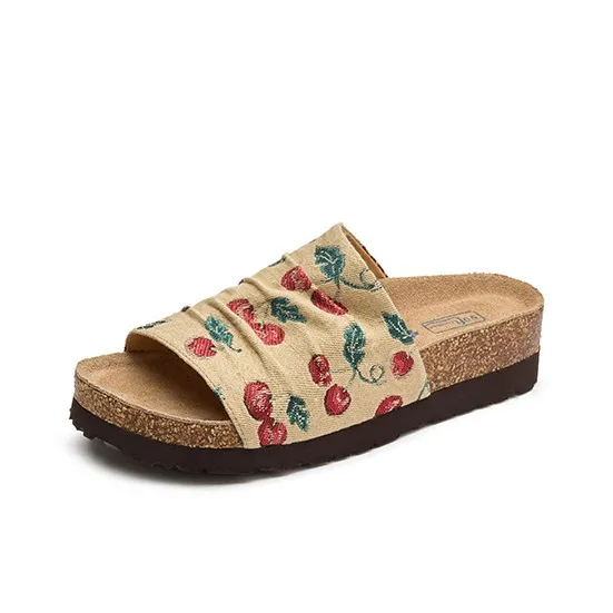 AFJI Quick Dry Slide Slippers Women's Apricot-0
