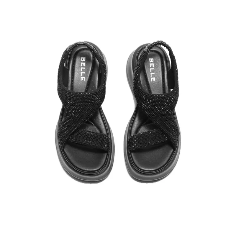 BELLE Beach Sandals Women's Black-4