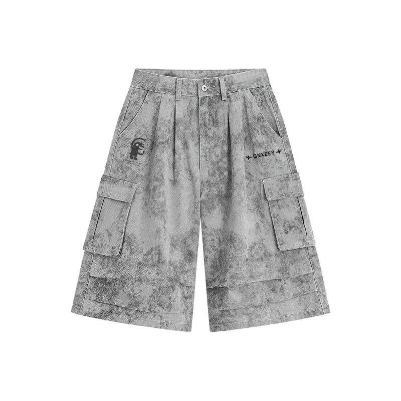 Qnxeey Cargo Shorts Unisex-0