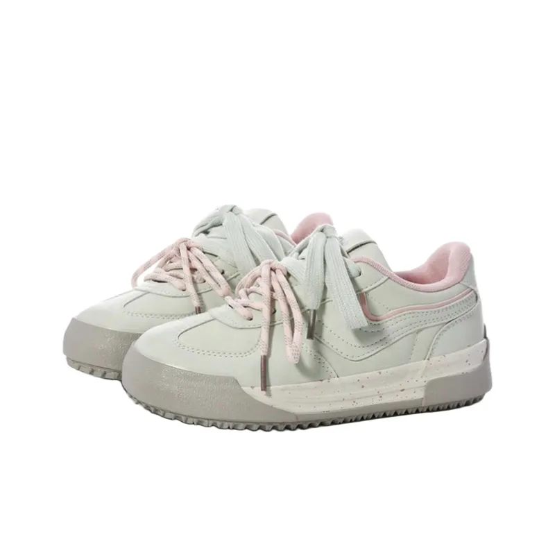 Ordifen Low Top Skateboard Shoes Women's Mint Green-1