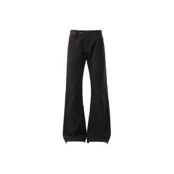 HEIYIXIANSHENG Jeans Unisex Black