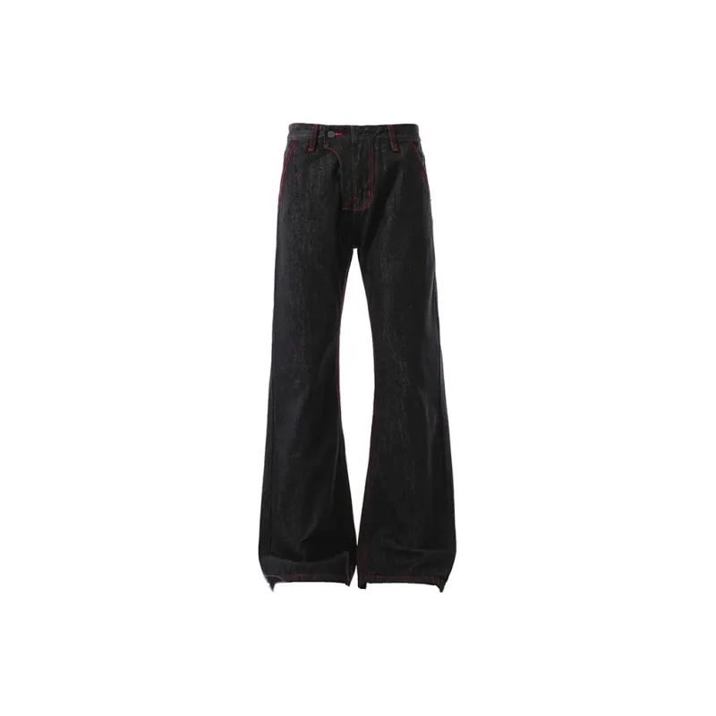 HEIYIXIANSHENG Jeans Unisex Black-0