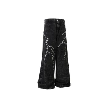 HKRXEC Jeans Men Black