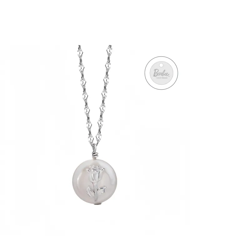 Barbie S925 Silver Necklaces Women's Silver-0