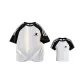 2 Pack (Black & White Gray Loose Fit+Black & White One Size Cropped)