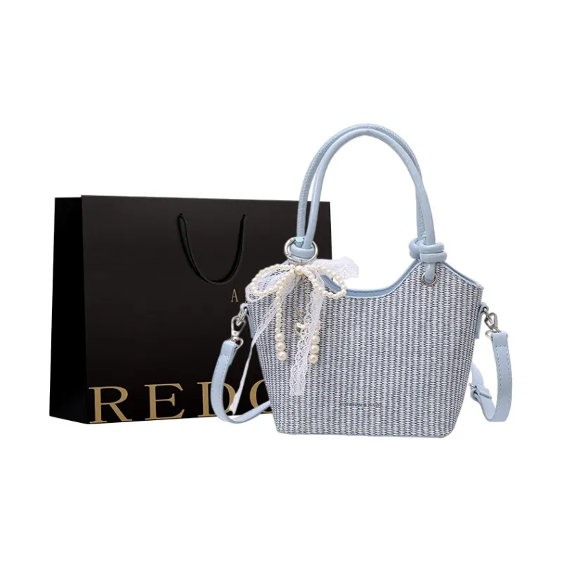 REDOO PU Handbag Women's Ecru/Pink/Green/Blue/Black-6