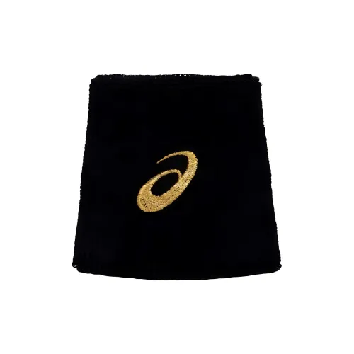 Asics trail Wristbands Breathable Thermal Black Gold Unisex
