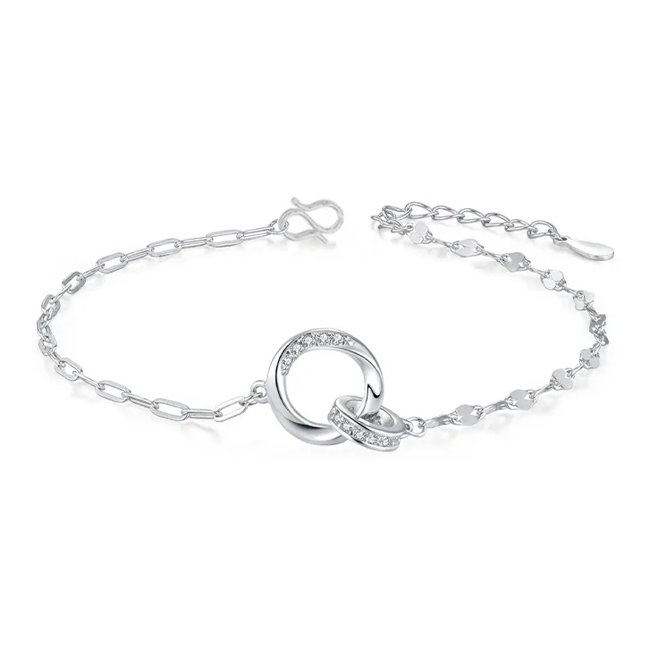 CHINA GOLD 999 Fine Silver Bracelets Women's-0