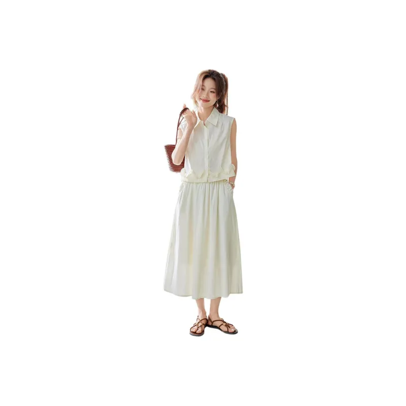 TERRE BLEUE Two Piece Skirt Sets Women's-6