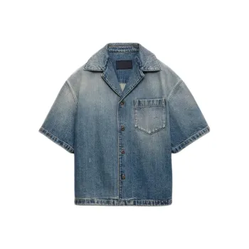 PRADA Shirts Men Blue