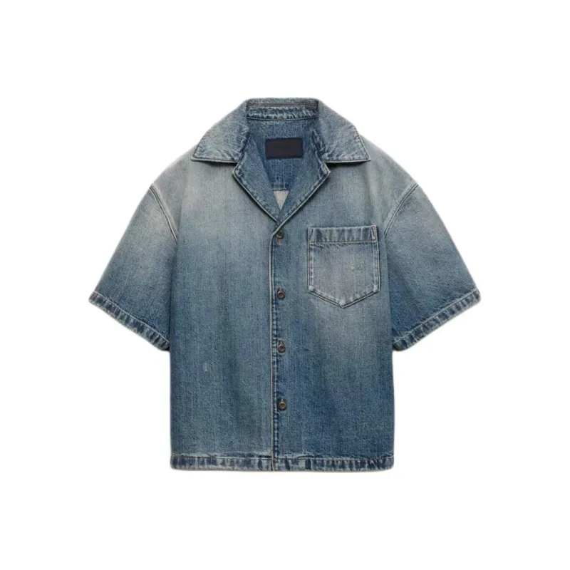 PRADA Shirts Men Blue-0