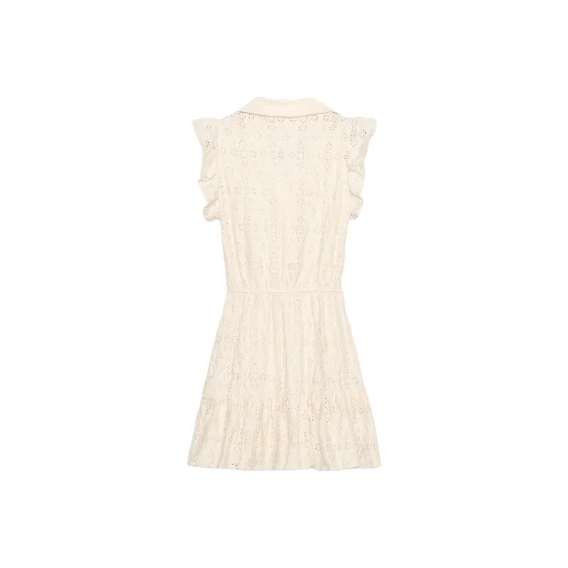 ZARA Sleeveless Dresses Women's White-1
