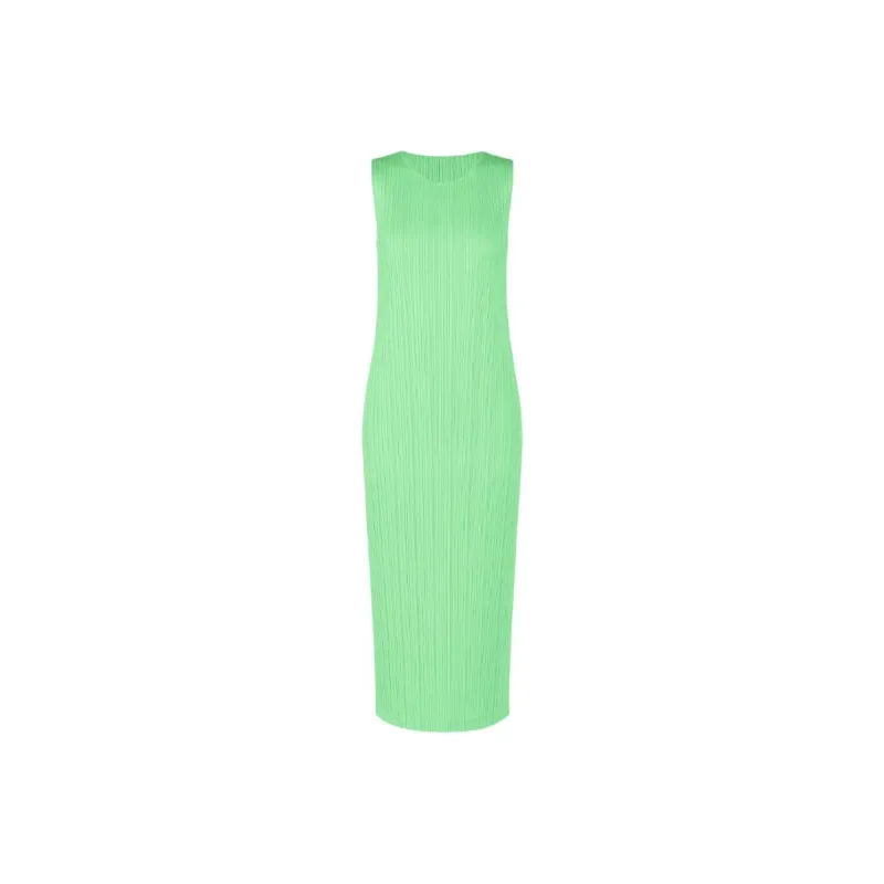 PLEATS PLEASE ISSEY MIYAKE Sleeveless Dress Women's Green-0
