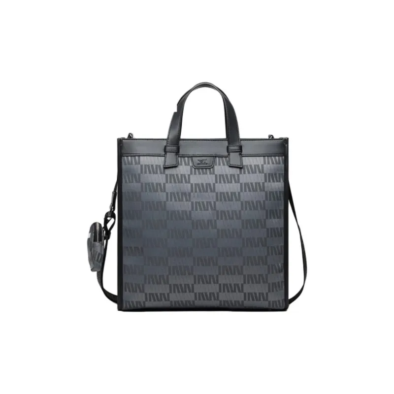 SEPTWOLVES Fabric Computer Handbag Tubas Unisex Gray-0
