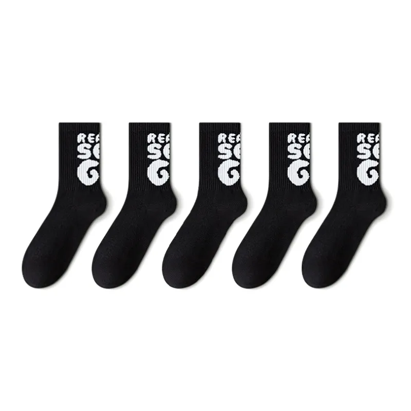 LUOLIAN Basketball Socks Men's 5 Pack-7