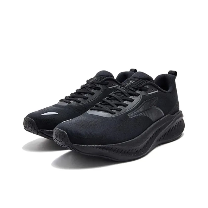 361° Shock Absorbers With Slip Resistant And Abrasion Resistant Properties Low Top Sprint Running Shoes Men's Black-2
