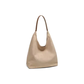 COMELY Synthetic Leather Tote Bag, Shopping Bag, Handbag, Shoulder Bag, Laptop Bag Women's Ecru