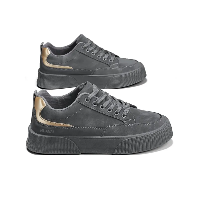 HUANAI Slip Resistant, Abrasion Resistant, Lightweight, Breathable Low Top Skateboard Shoes Men's-6