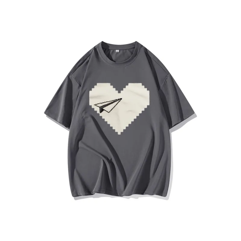 FAIRWHALE Drop Shoulder Sleeve T Shirt Women's-12