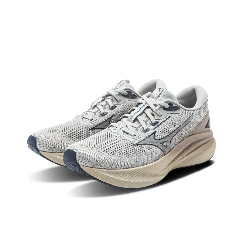 Mizuno ASTRO PLUS Support Breathable Slip Resistant Low Top Running Shoes Unisex Gray-2