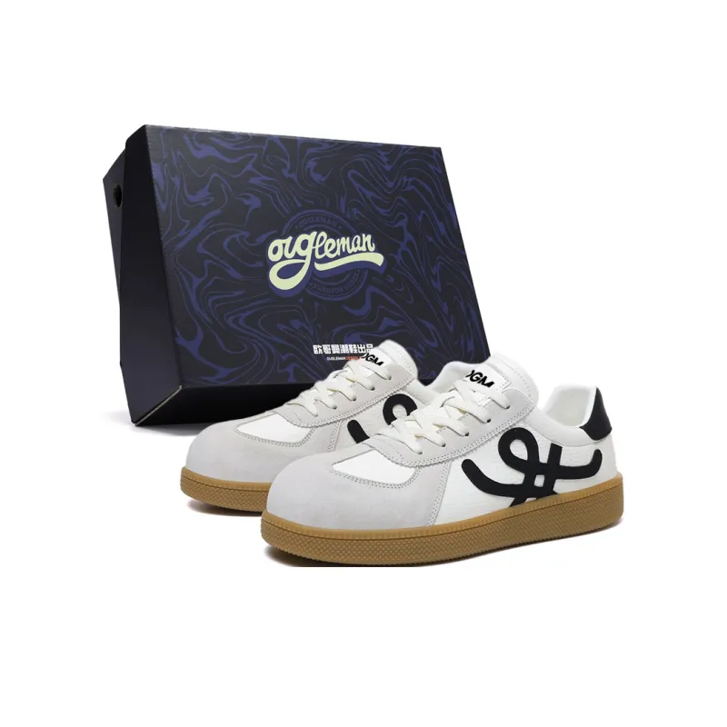 OUGLEMEN Coverage Slip Resistant And Abrasion Resistant Low Top Skateboard Shoes Men's-0
