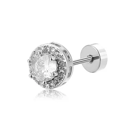 KwOnline Copper Stud Earrings Women's-5