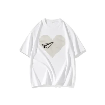 FAIRWHALE Drop Shoulder Sleeve T Shirt Women's
