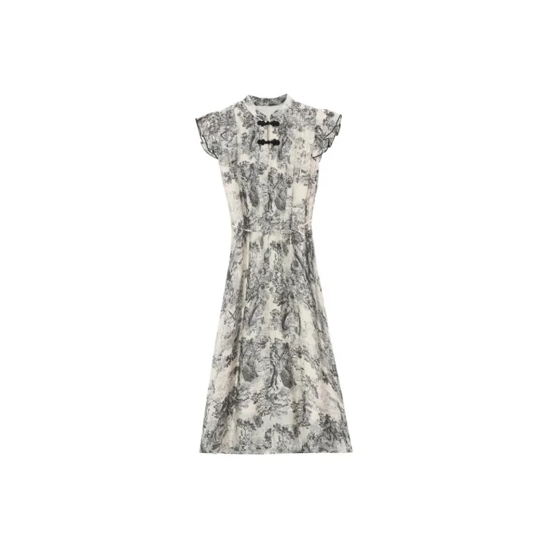 Mu Xiao Xin Short Sleeved Dress Women's-4