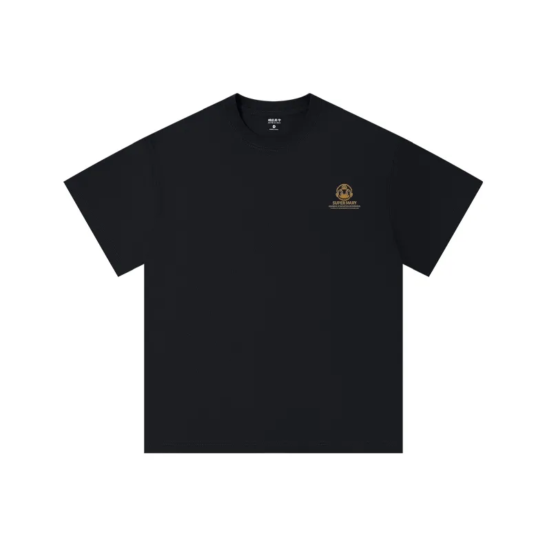 MIANDEMEIXUE Loose Fit Casual Inner Short Sleeved T Shirt Unisex Solid Color-106