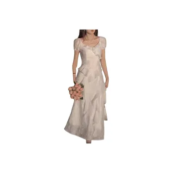 XIANSINIAO Short Sleeved Dress Women's