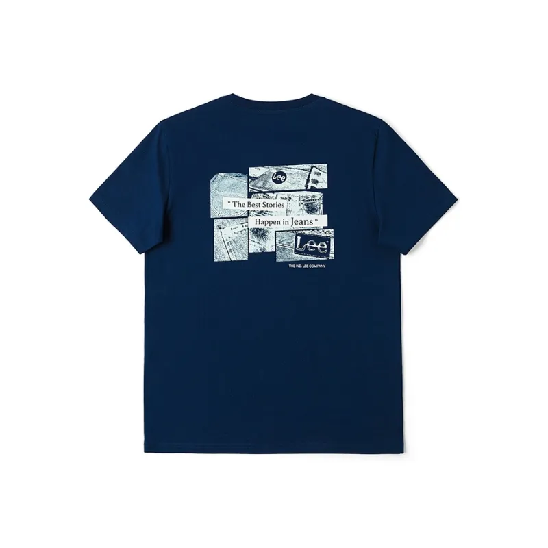 Lee T Shirts Men Navy Blue-1