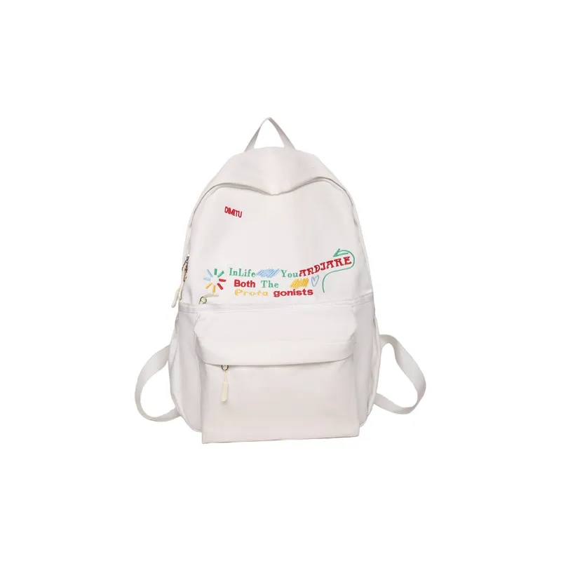 Yalu Nylon Backpack Regular Unisex Multicolor-3
