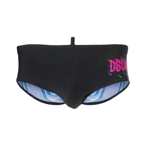 DSQUARED 2 Icon Pixel Swim Brief Swimming Shorts Men's Black
