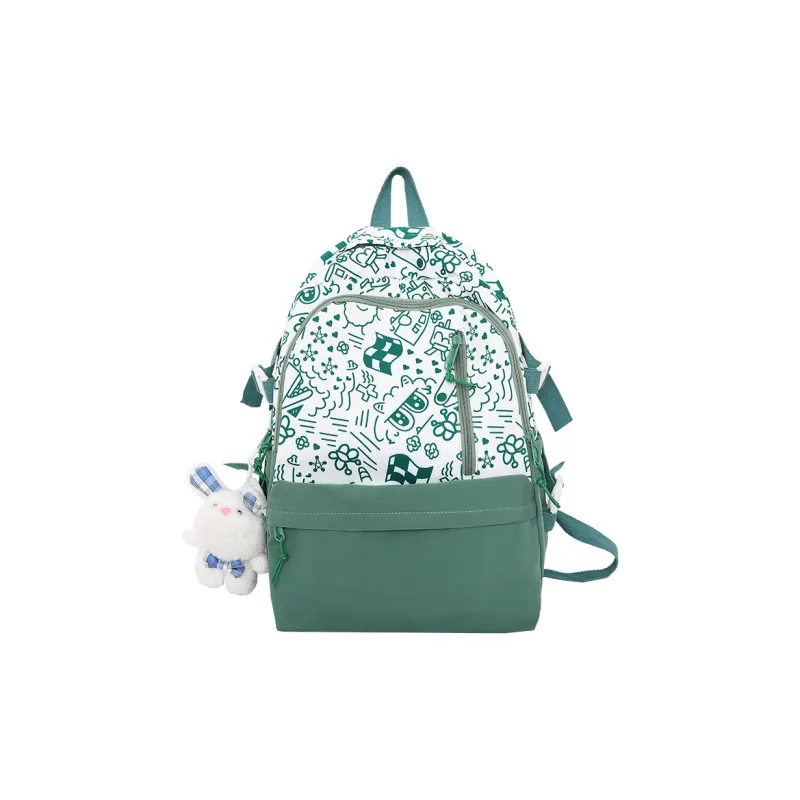 Yalu Nylon Backpack Unisex Multicolor-0