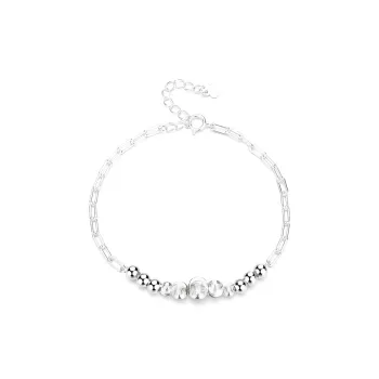 Barbie S925 Silver Bracelets Women's Silver, Gift Box Set