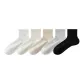[5 Pack/10A Antibacterial Cooling Mulberry Silk]White+Milk White+Light Mocha+Light Gray+Black
