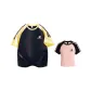 2 Pack (Yellow & Navy Blue Loose Fit+Black & Pink One Size Cropped)