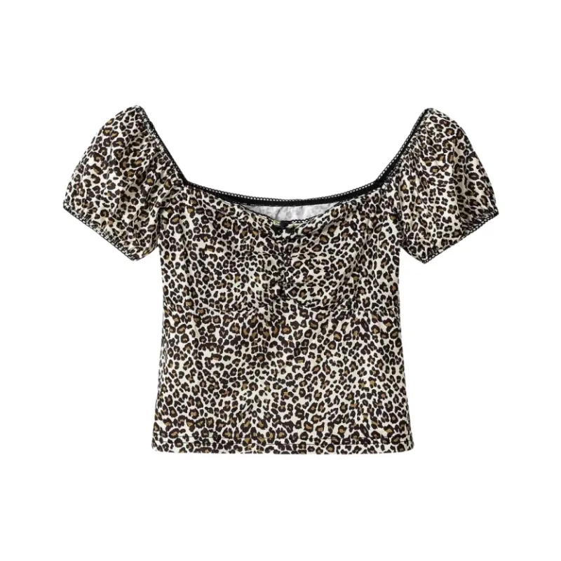 YGPRW T Shirts Women's Leopard Print-0