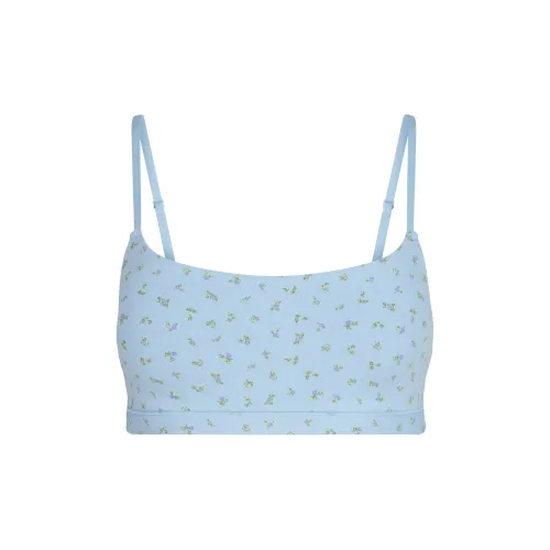 SKIMS SS25 COTTON JERSEY SCOOP BRALETTE Bra Women's 1 Pack