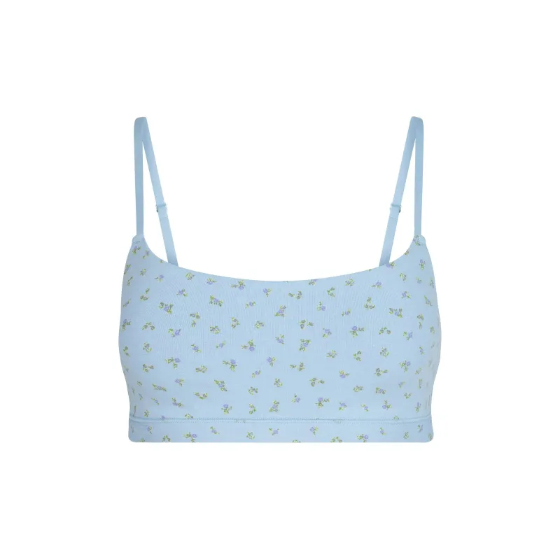 SKIMS SS25 COTTON JERSEY SCOOP BRALETTE Bra Women's 1 Pack-0