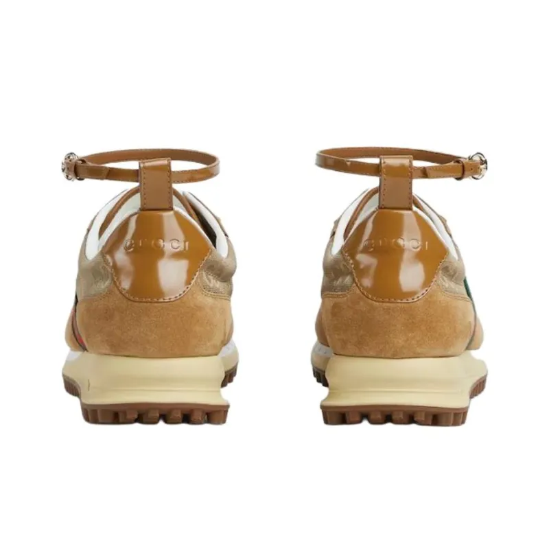 GUCCI Low Top Casual Shoes Women's Brown-4