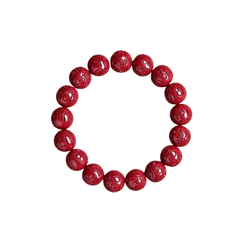 Beth Jewelry Cinnabar Jade Bracelets Unisex-14