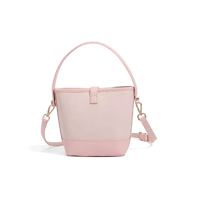 CLEVER& KETCH PU One Shoulder Handbag Regular Women's Pink/Ecru-2
