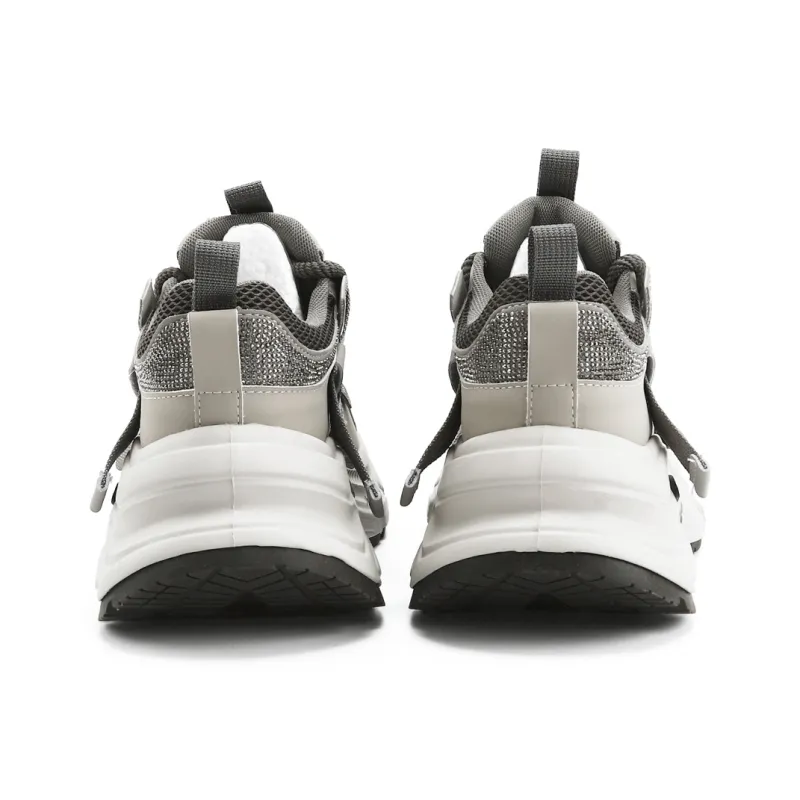 DHARRY Leisure Time Collection Height Increasing Low Top Chunky Sneakers Women's-10